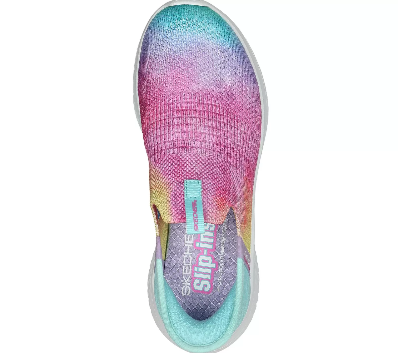 Online Slip-ins: Ultra Flex 3.0 - Pastel Clouds Kinder Slip-Ons | Hands Free Slip-Ins