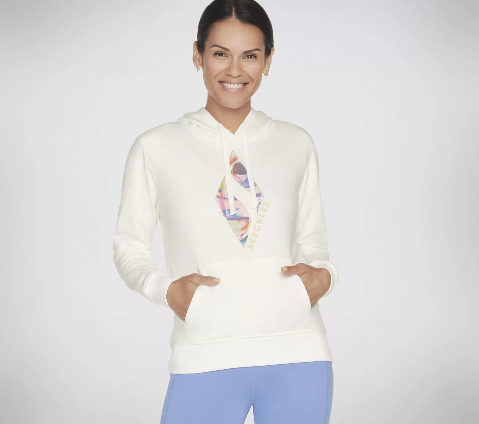 Cheap SKECH-SWEATS Watercolor Diamond Pullover Hoodie Damen Oberteile | Oberteile