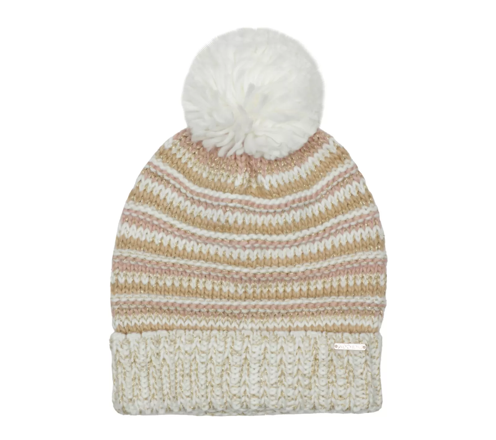 Flash Sale Textured Stripe Chunk Beanie Damen Winterbekleidung | Mützen